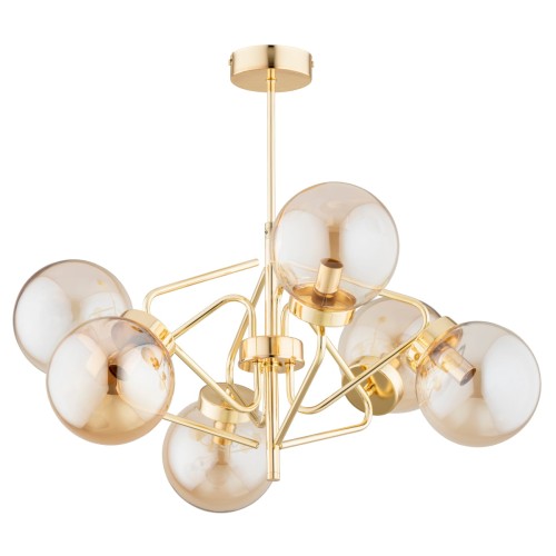 Lampa sufitowa BARSUM MIX złota 6xE14 63244 Alfa