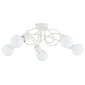 Lampa sufitowa BOSTON kremowa 5xE27 63240 Alfa