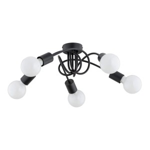 Lampa sufitowa FARTA czarna 5xE27 63237 Alfa