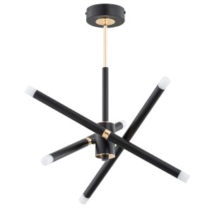 Lampa sufitowa OVILI złoto/czarna 6xG9 LED 63225 Alfa
