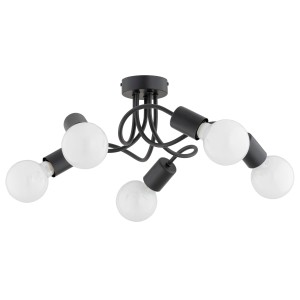 Lampa sufitowa NILL czarna 5xE27 63224 Alfa