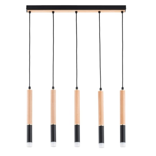 Lampa wisząca RODEO drewniana 5xG9 63216 Alfa