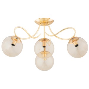 Lampa sufitowa OXA złota 4xE14 63213 Alfa