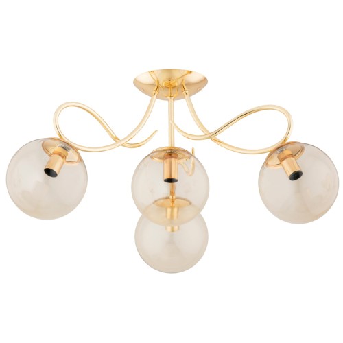 Lampa sufitowa OXA złota 4xE14 63213 Alfa
