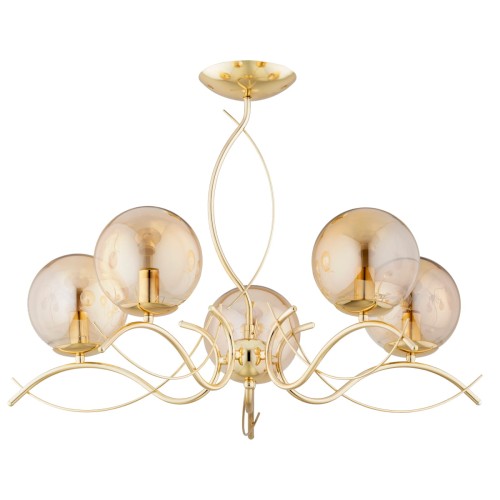 Lampa sufitowa ELITA złota 5xE14 63209 Alfa