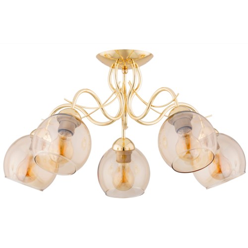 Lampa sufitowa NARIA złota 5xE27 63207 Alfa