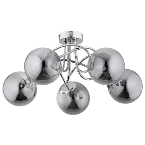 Lampa sufitowa BANKO chrom 5xE14 63205 Alfa