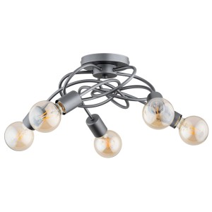 Lampa sufitowa MAXIS SREBRNA 5xE27 63199 Alfa