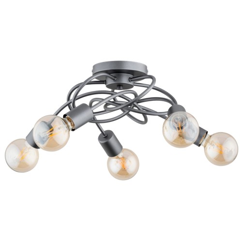 Lampa sufitowa MAXIS SREBRNA 5xE27 63199 Alfa