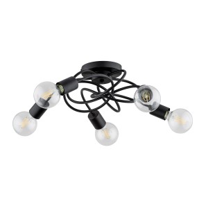 Lampa sufitowa MAXIS czarna 5xE27 63198 Alfa