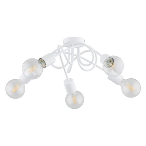 Lampa sufitowa INTER biała 5xE27 63197 Alfa