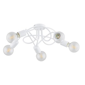 Lampa sufitowa BOSTON biała 5xE27 63194 Alfa
