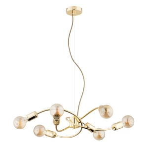 Lampa wisząca KARUZO złota 6xE27 63163 Alfa