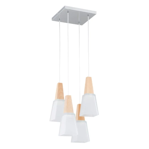 Lampa wisząca MORINA drewniana 4xE27 63157 Alfa