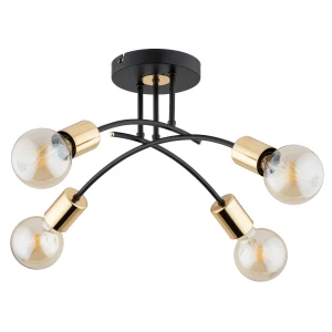 Lampa sufitowa DANEL czarna 4xE27 63136 Alfa