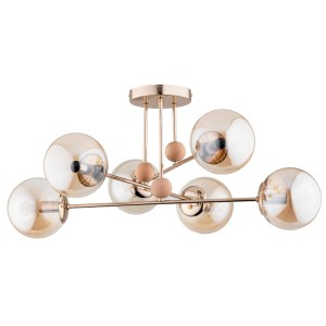 Lampa sufitowa OPTY złota 6xE14 63133 Alfa