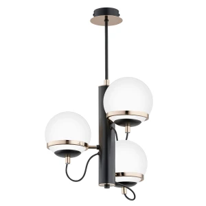 Lampa sufitowa LUMINA czarno/biała 3xE14 63106 Alfa