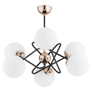 Lampa sufitowa VIRGINIA złota 6xE14 63104 Alfa