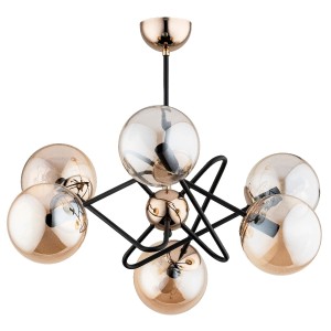 Lampa sufitowa VIRGINIA złota 6xE14 63103 Alfa