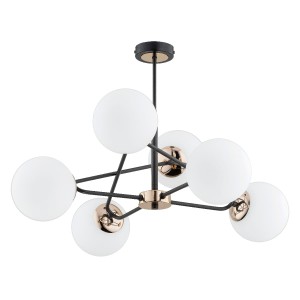Lampa sufitowa SAGITO mosiądz 6xE14 63099 Alfa