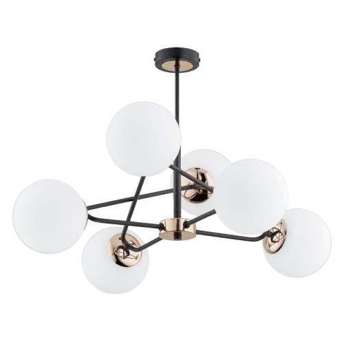 Lampa sufitowa SAGITO mosiądz 6xE14 63099 Alfa