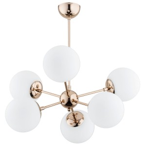 Lampa sufitowa SANDY złota 6xE14 63097 Alfa