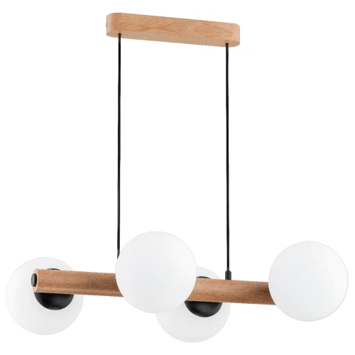 Lampa wisząca ARAGON drewniana 4xE14 63095 Alfa