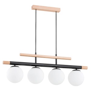 Lampa wisząca TRENDY drewniana 4xE14 63091 Alfa