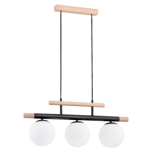 Lampa wisząca TRENDY drewniana 3xE14 63087 Alfa