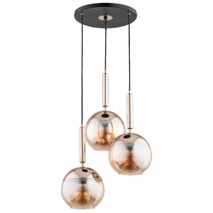 Lampa wisząca VOLDA NEW złota 3xE27 63066 Alfa
