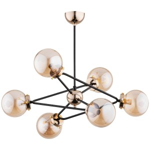 Lampa sufitowa RESTO złota 6xE14 63057 Alfa