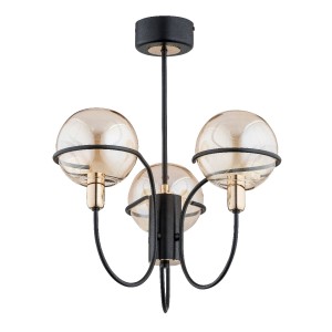 Lampa sufitowa PETRA czarna 3xE14 63042 Alfa