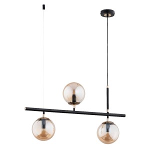Lampa wisząca FINGO czarna 3xE14 63037 Alfa