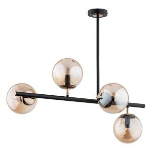 Lampa sufitowa LURO czarna 4xE14 63031 Alfa