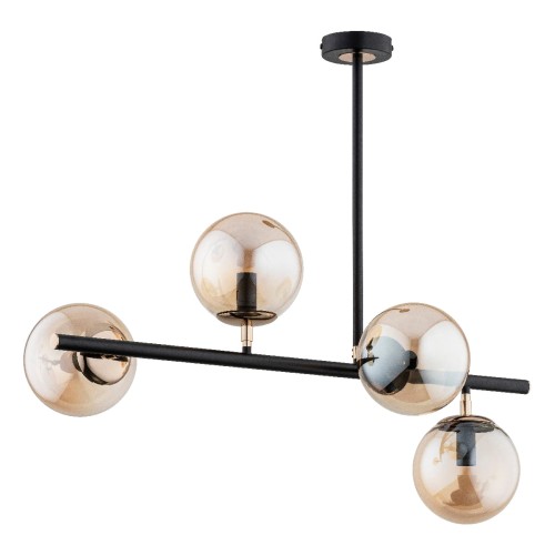 Lampa sufitowa LURO czarna 4xE14 63031 Alfa