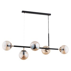 Lampa wisząca DANSA czarna 5xE14 63020 Alfa