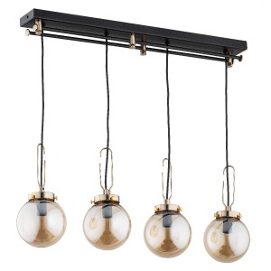 Lampa wisząca VOLANS czarna 4xE14 63013 Alfa