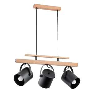 Lampa wisząca TEYLA drewniana 3xE27 63009 Alfa