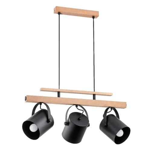 Lampa wisząca TEYLA drewniana 3xE27 63009 Alfa