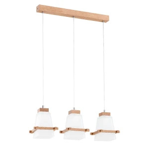 Lampa wisząca VALSA drewniana 3xE27 63008 Alfa