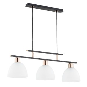 Lampa wisząca SONATA czarna 3xE27 63005 Alfa