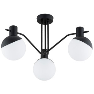 Lampa sufitowa ENIGMA czarna/biała 3xE14 62252 Alfa