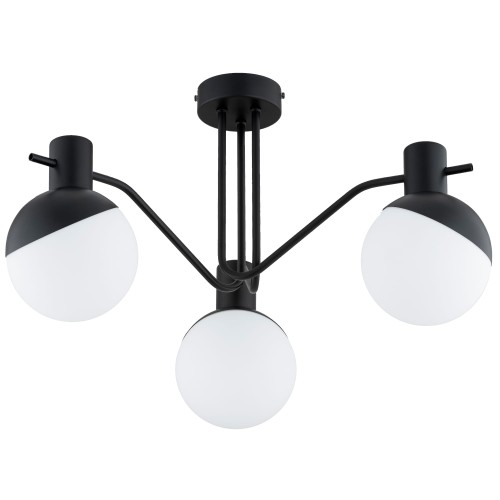 Lampa sufitowa ENIGMA czarna/biała 3xE14 62252 Alfa