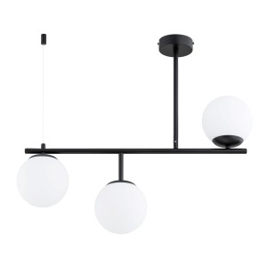 Lampa sufitowa LUNA czarna/biała 3xE14 62549 Alfa