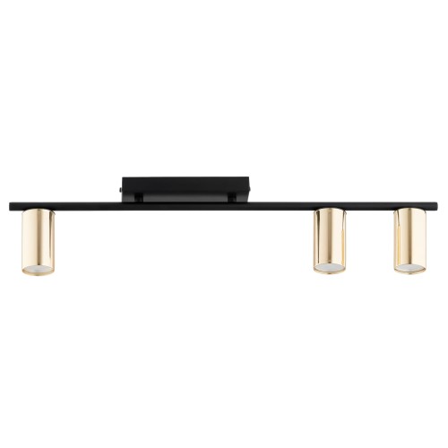 Lampa sufitowa KANON czarny/złoty 3xGU10 62548 Alfa
