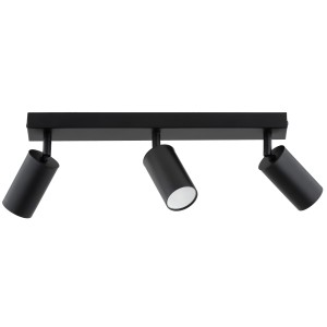 Lampa sufitowa ATLET czarna 3xGU10 62541 Alfa