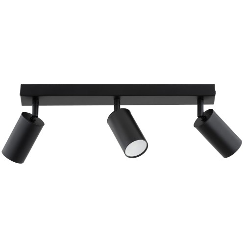 Lampa sufitowa ATLET czarna 3xGU10 62541 Alfa