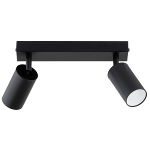 Lampa sufitowa ATLET czarna 2xGU10 62540 Alfa