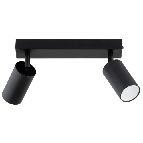 Lampa sufitowa ATLET czarna 2xGU10 62540 Alfa