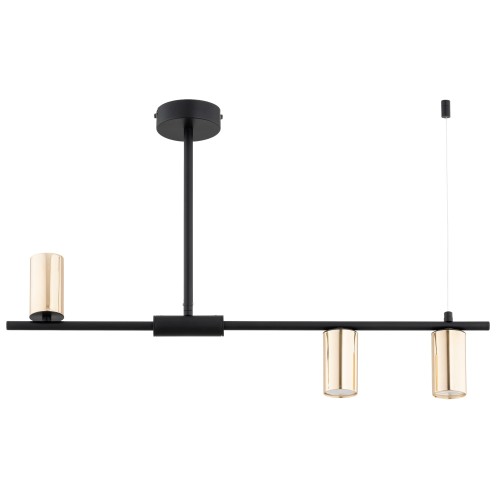 Lampa sufitowa URANOS czarna 5xGU10 62537 Alfa